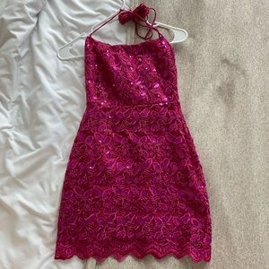 Lucy in the Sky Pink Sequin Dress